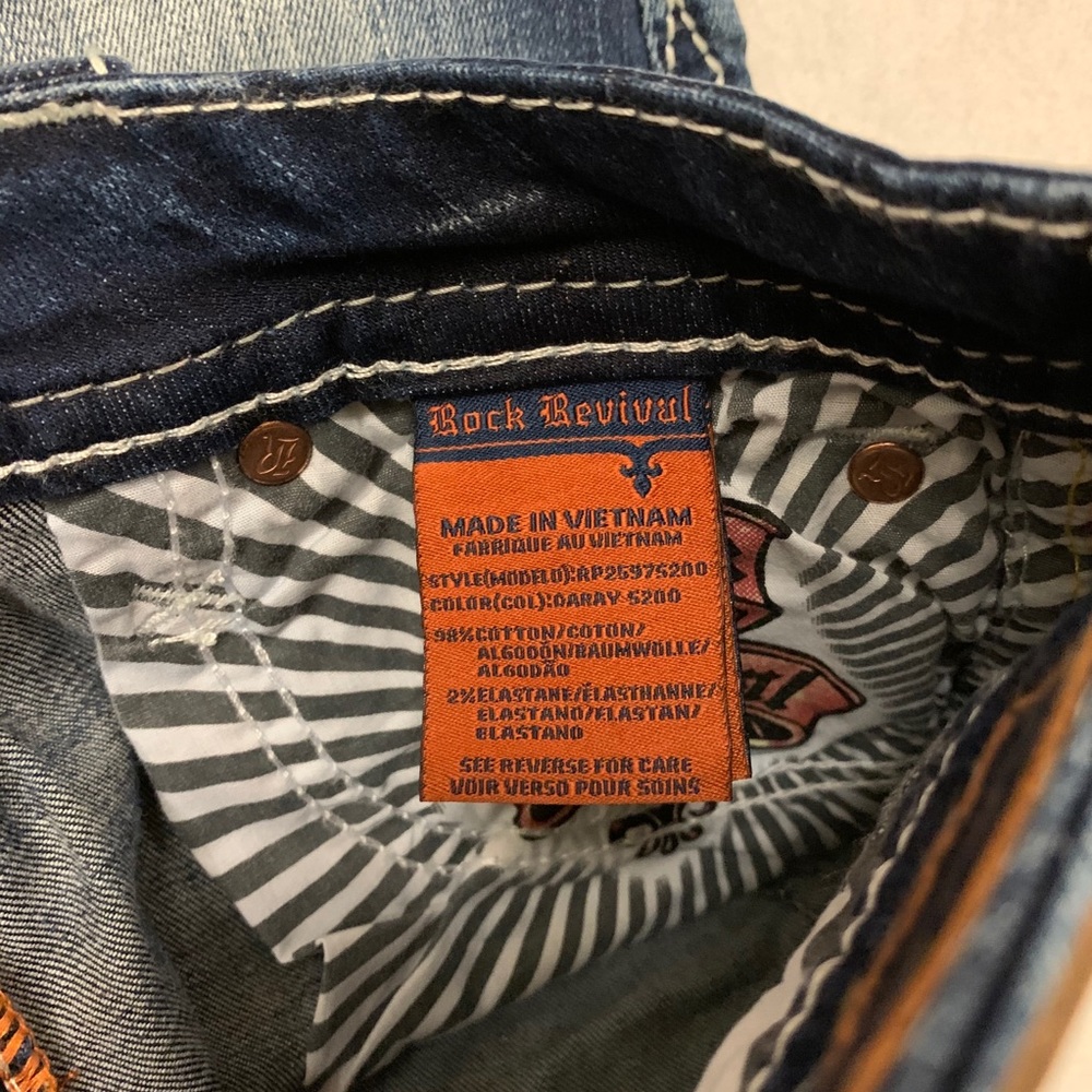 🆕 RARE Rock Revival SZ.25 Daray Stretchy SkinnyJeans NWT Pristine New Condition - Picture 8 of 15